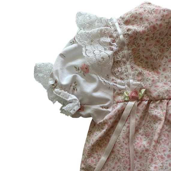 Baby clothes 6/9 mo Pink floral dress w/diaper co… - image 6