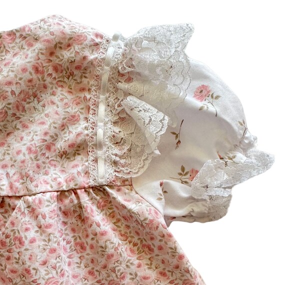 Baby clothes 6/9 mo Pink floral dress w/diaper co… - image 8
