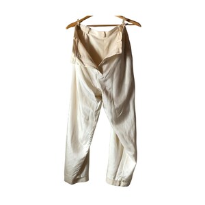 Wool Pants Lined - High waisted Flat front - VTG gift shop Cleaning the earth one fabric at a time...