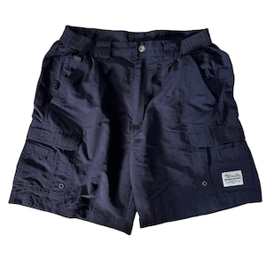 Vintage Navy Blue Pleated Shorts Mens Size 36 Waist, 90s Daniel Cremieux  Navy Cargo Pocket Shorts, New Old Stock Classic Blue Mens Shorts 