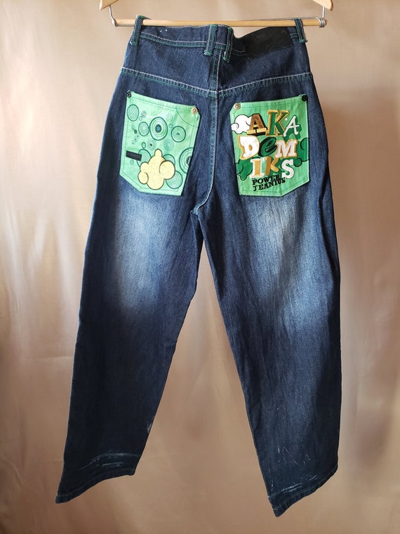 Akademiks Streetwear, Hip Hop, Jeans With Jean Patches 34x30 