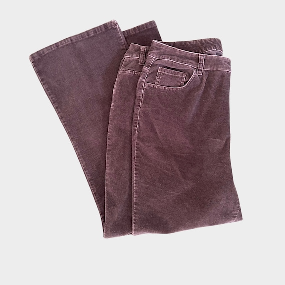 Brown Corduroy Pants 20W Women's Vintage Pants 90's Plus Size