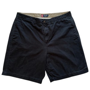 Mens Shorts 40 Chaps Navy Blue Casual shorts All Cotton - Eco-friendly shop cleaning the earth one fabric at at time...