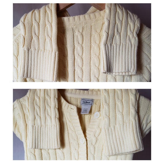 Women's Cardigan S L.L. Bean - 90s Crew neck - Wo… - image 10