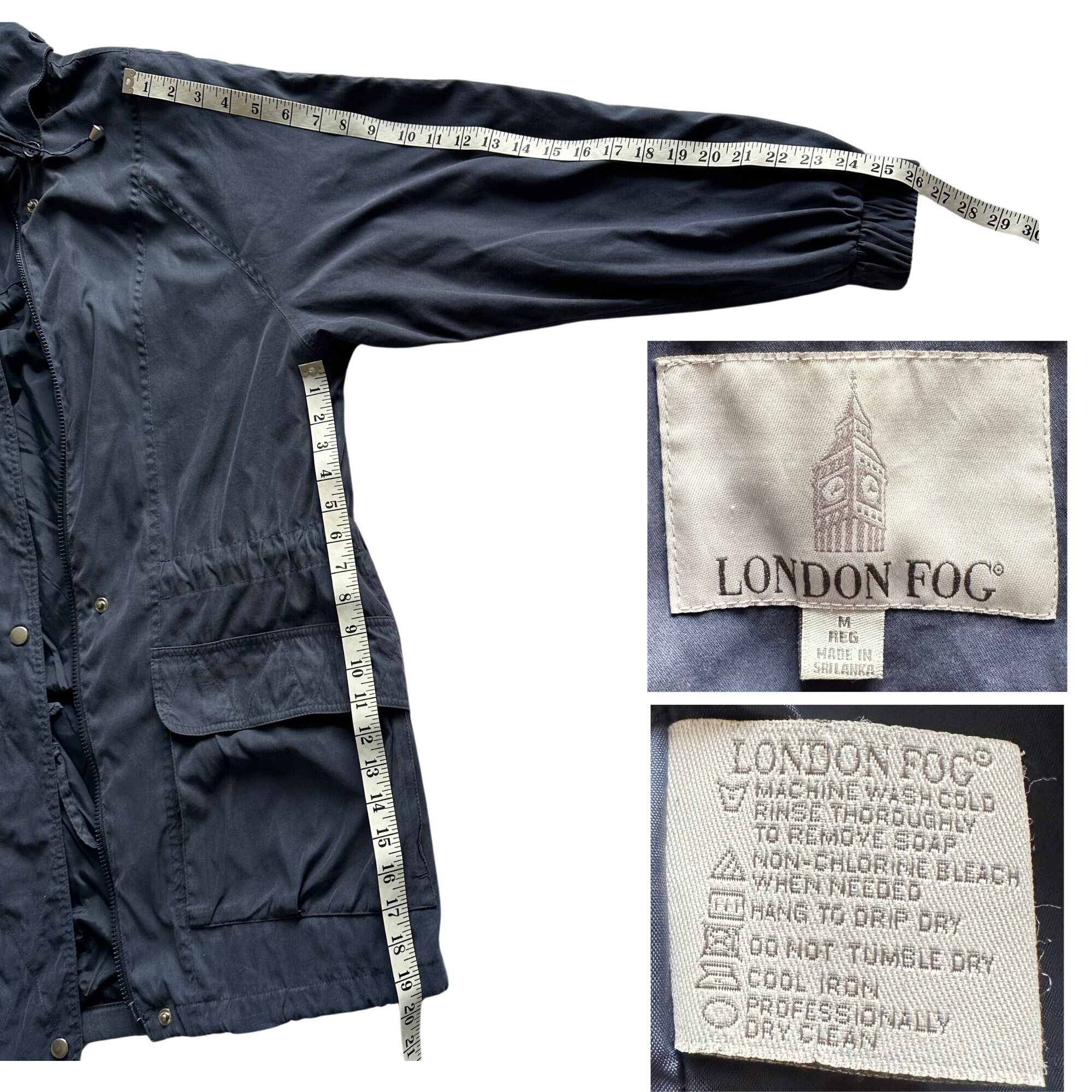 ジャケット・アウター vintage LONDON FOG reverseble coat dm Rare Women's London Fog Reversible Coat with Elegant Design