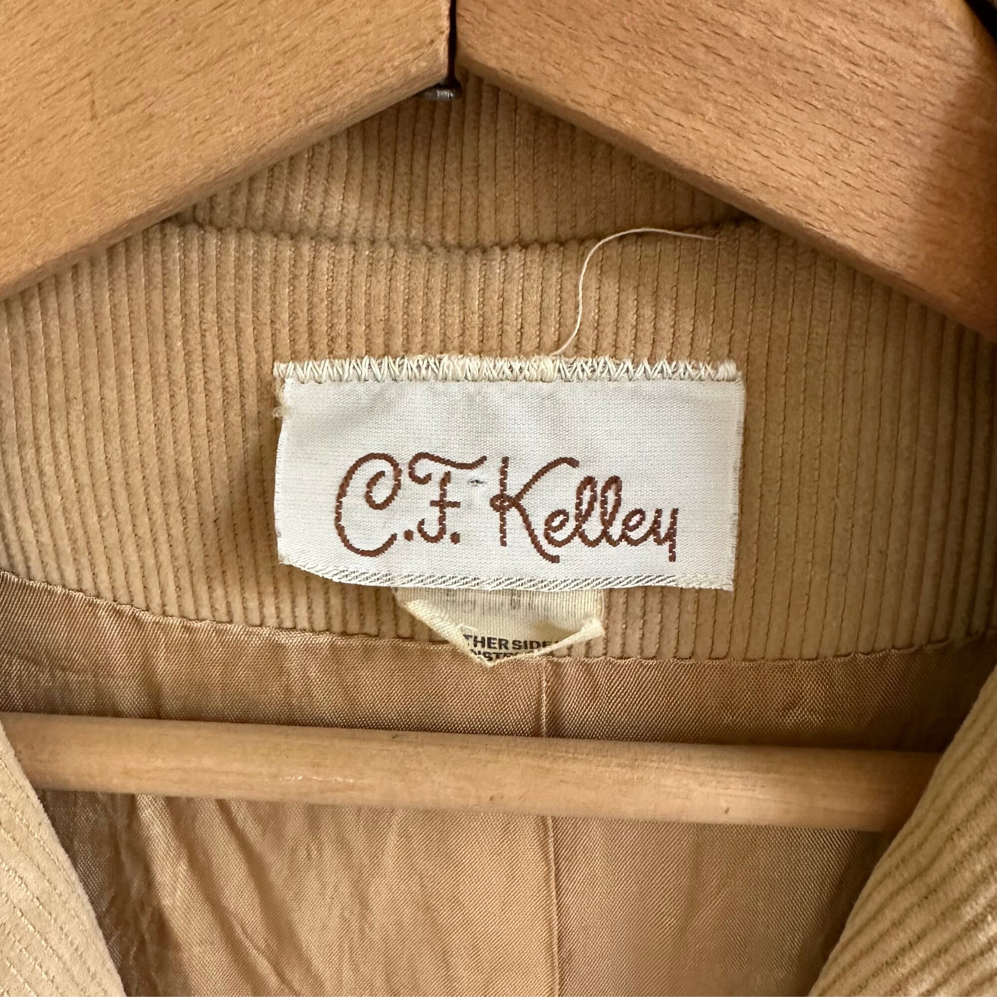 Vintage 1980'S KAYJET padded corduroy jacket, men's size M unclear wine-red Vintage Second Hand