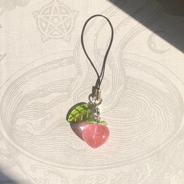 Peach Phone Charm