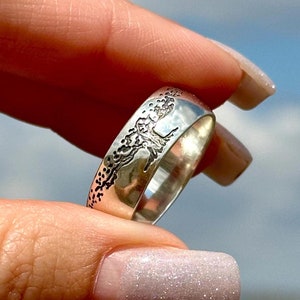 Yggdrasil Ring - Tree of Life Band - Norse Mythology Sterling Silver Viking Wedding Ring