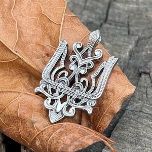 Trident Ukraine Necklace – Handmade Tryzub Pendant in Sterling Silver, Bronze or Gold Plated | Ukrainian National Emblem Jewelry