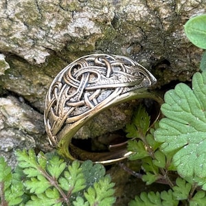 Norse Ring with Viking Ornament • 925 Sterling Silver Viking Band • Scandinavian Norse Jewelry • Gift for Him • Nordic Warrior Ring