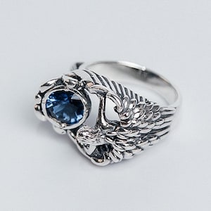 Guardian Angel Ring - Angel Wings Jewelry - Fantasy Fairy Ring - Unique Angelic Design