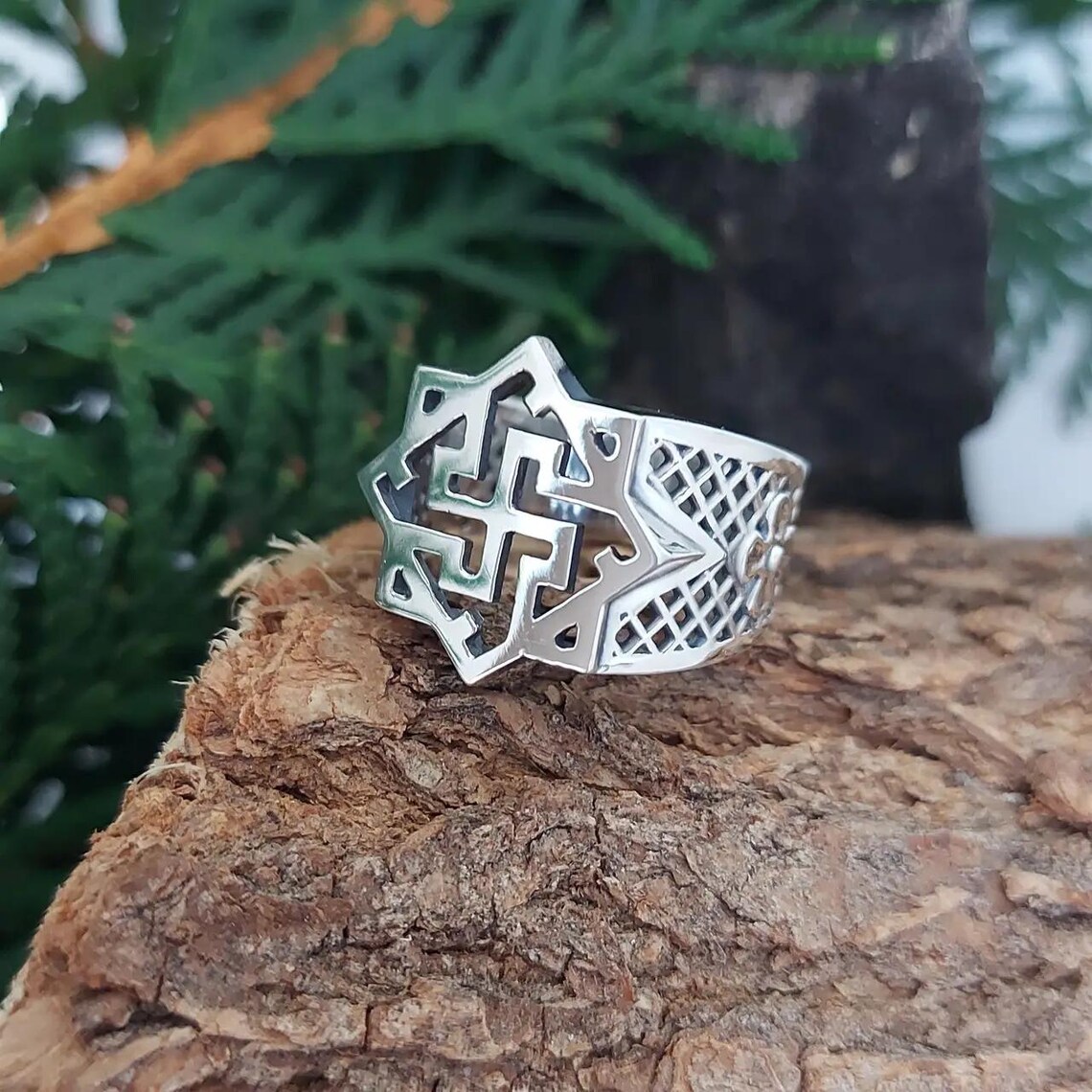 Valkyrie Norse Bronze Ring - Viking Silver Ring With Scandinavian ...