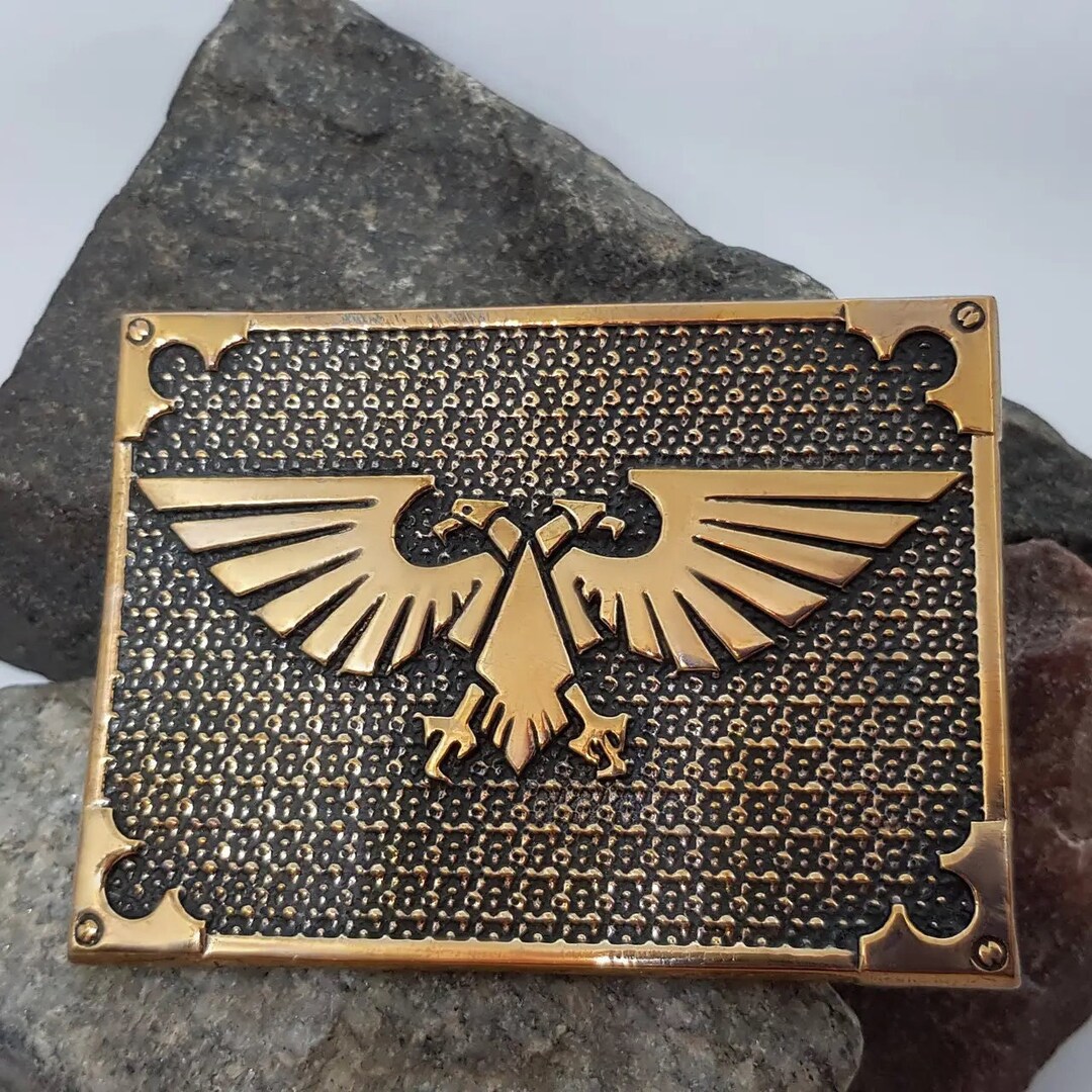 Imperial Eagle Gamer Belt Buckle Aquila Brass Belt Buckle Etsy