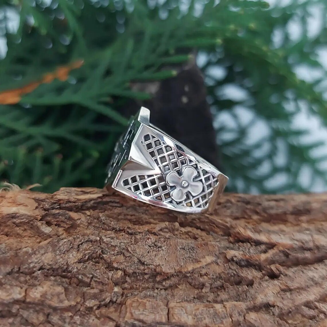 Valkyrie Norse Bronze Ring - Viking Silver Ring With Scandinavian ...