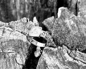 Anello Occhio Provvidenza Anello Occhio Della Provvidenza In Acciaio Inox - Simbolo Egizio Regolabile, Uomo/Donna Anelli Uomo Regolabili Acciaio - Foto 10