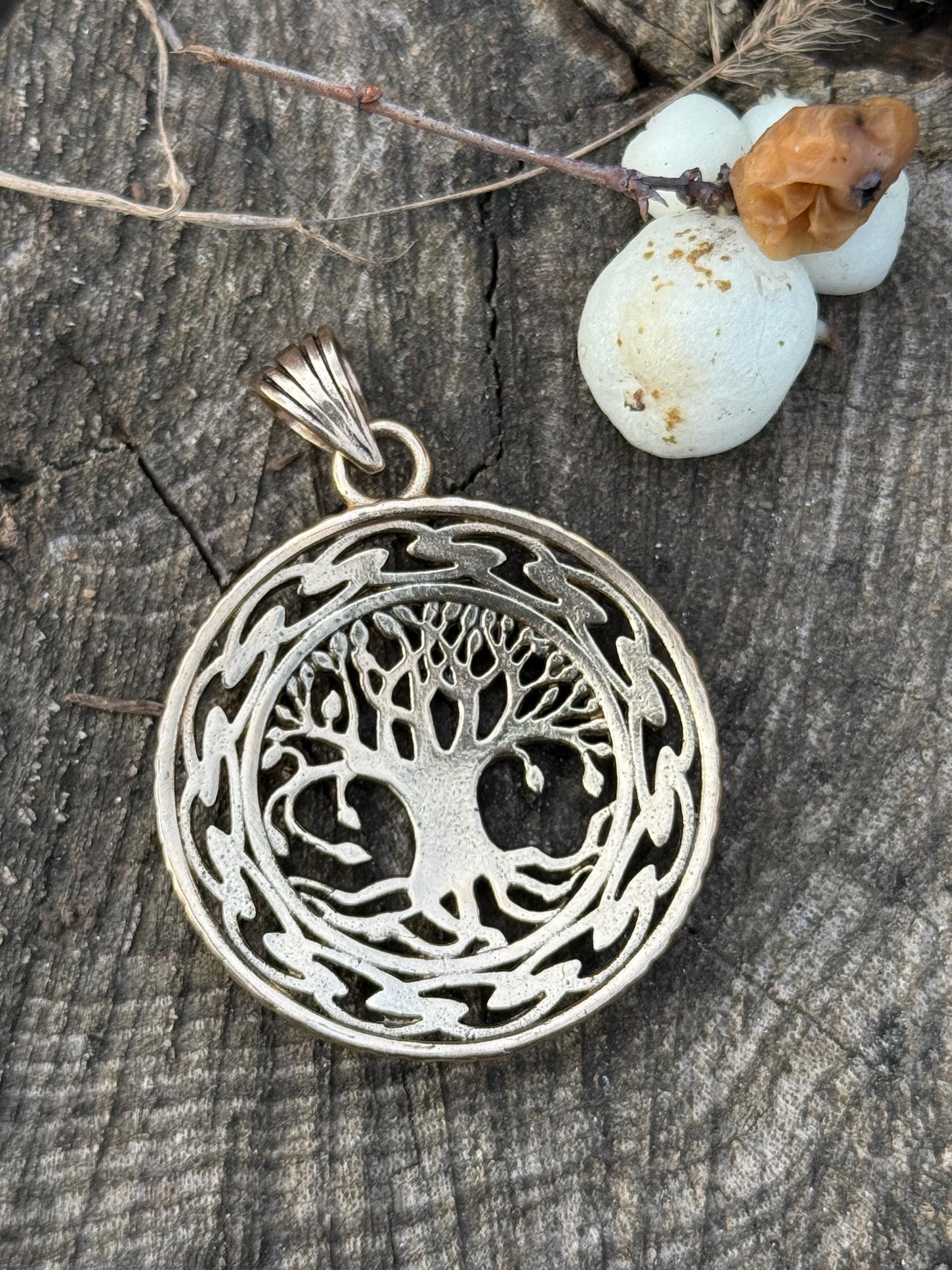 Ciondolo Albero Della Vita In Argento 925, Diametro 18 Mm Simbolo Vichingo Con Nastro Cotone E 859666 Ciondolo Albero Della Vita In Argento 925, Diametro 18 Mm Simbolo Vichingo Con Nastro Cotone E 859666