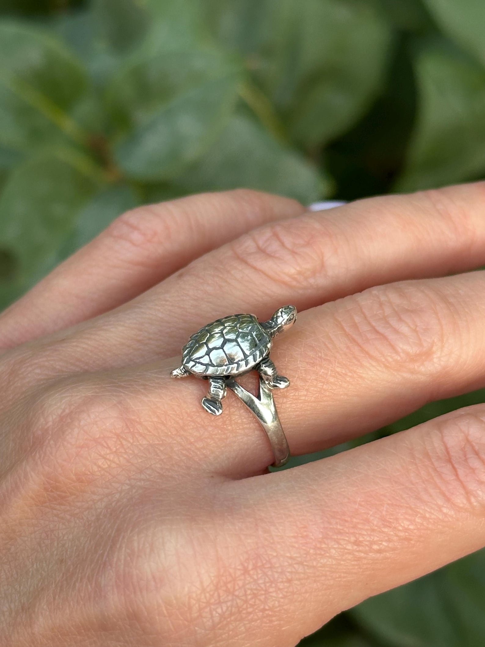 Turtle Ring Silver, Animal Jewelry, Animal Ring, Animal Lovers, Animal ...