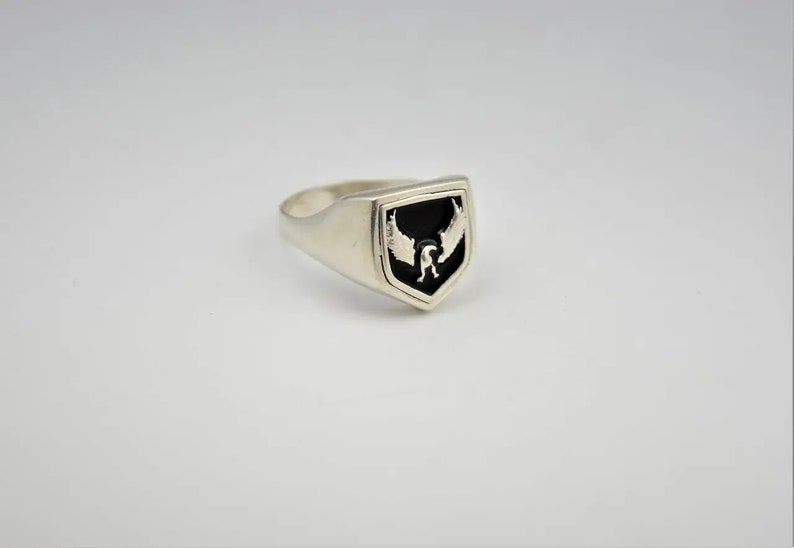 Silver American Eagle Symbol Signet Ring Hawk Ring Biker Ring - Etsy