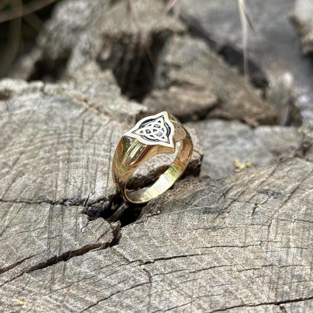 Anillo de plata con nudo celta Anillo triquetra Anillo