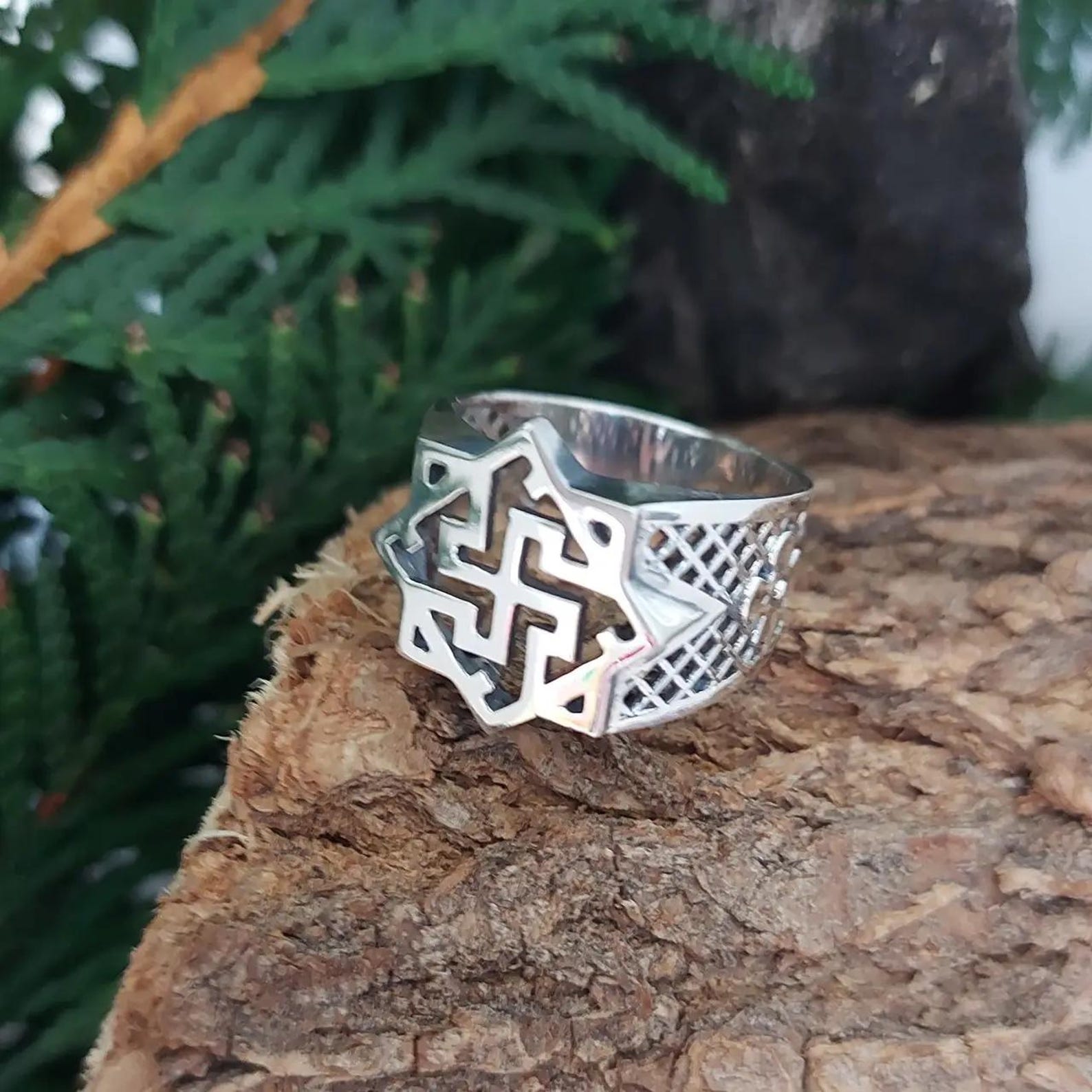 Valkyrie Norse Bronze Ring - Viking Silver Ring With Scandinavian ...
