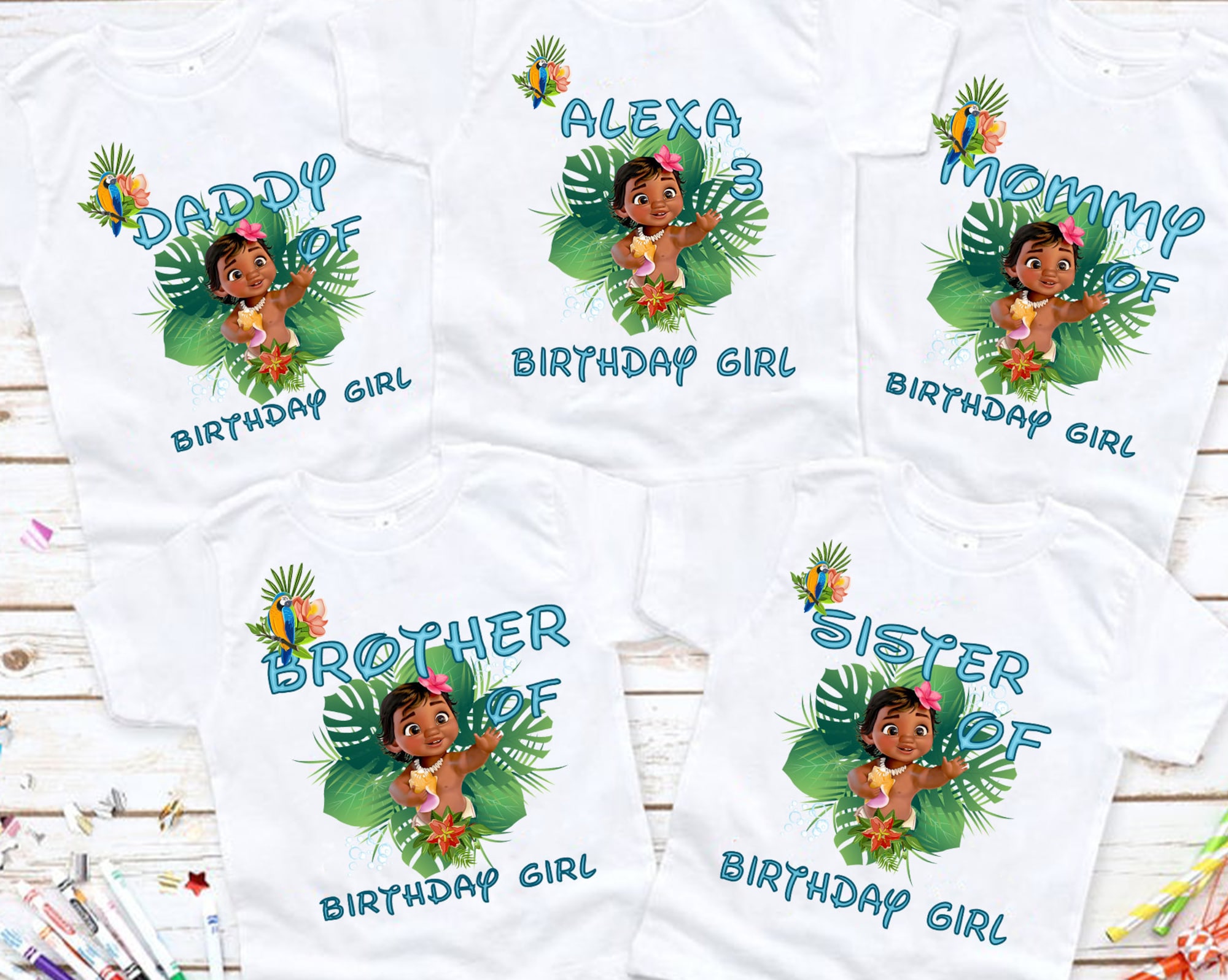 Moana Birthday Shirt, Baby Moana Family Shirts