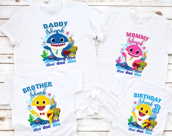 Download Baby Shark Birthday Shirt Etsy