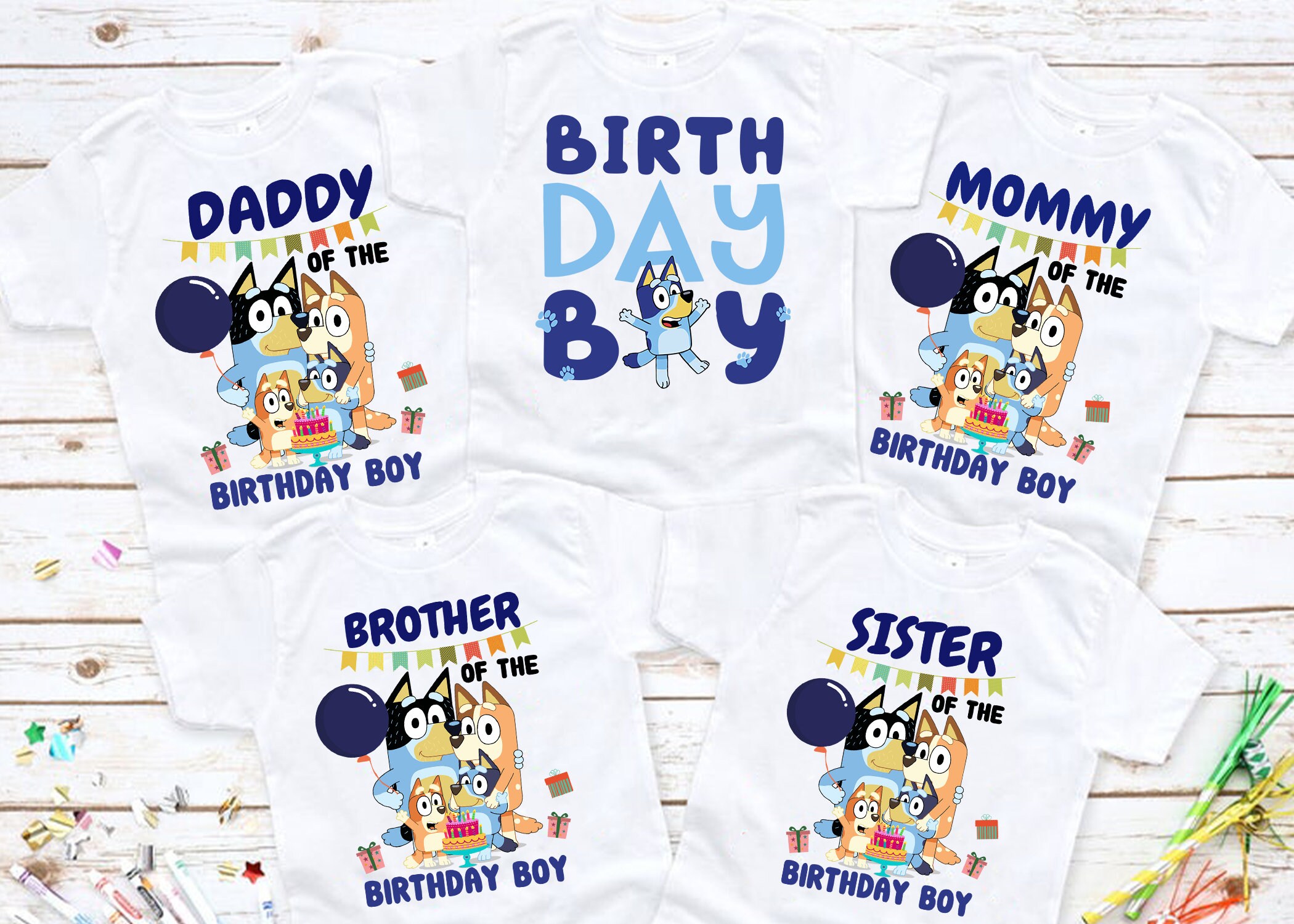 Bluey Birthday Shirt Bluey Family Matching Birthday Shirt Etsy