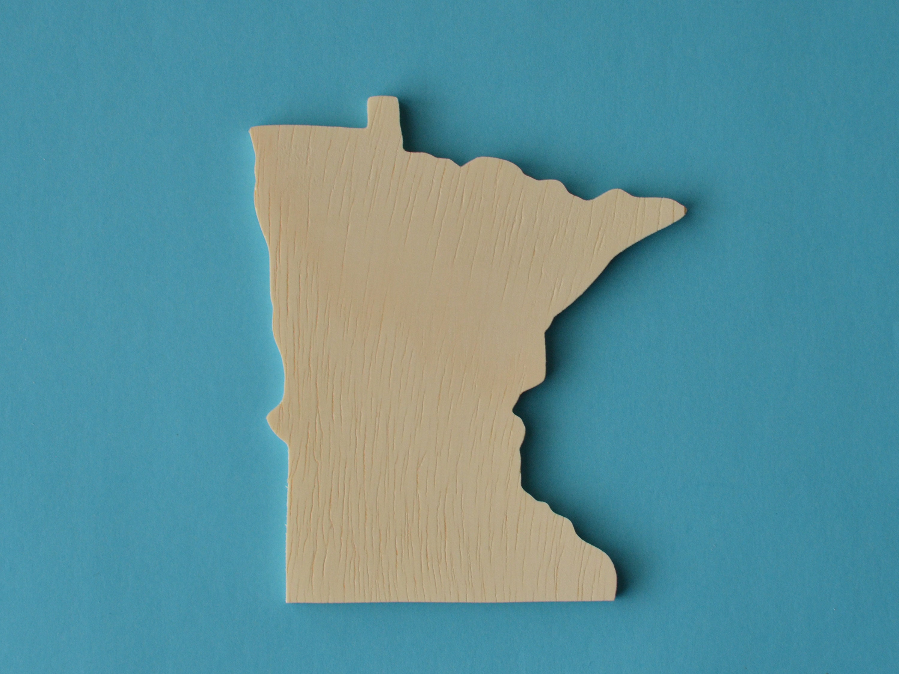 Minnesota Wood Craft Cutout Craft Supply Cut Out | Etsy