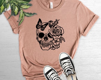 Horatiood Huberyyd Fashion Red Rose Skull Mens T Shirts Graphic Funny Body Print Short T-Shirt Unisex Pullover Blouse Horatiood Huberyyd Fashion Red Rose Skull Mens T Shirts Graphic Funny Body Print Short T-Shirt Unisex Pullover Blouse