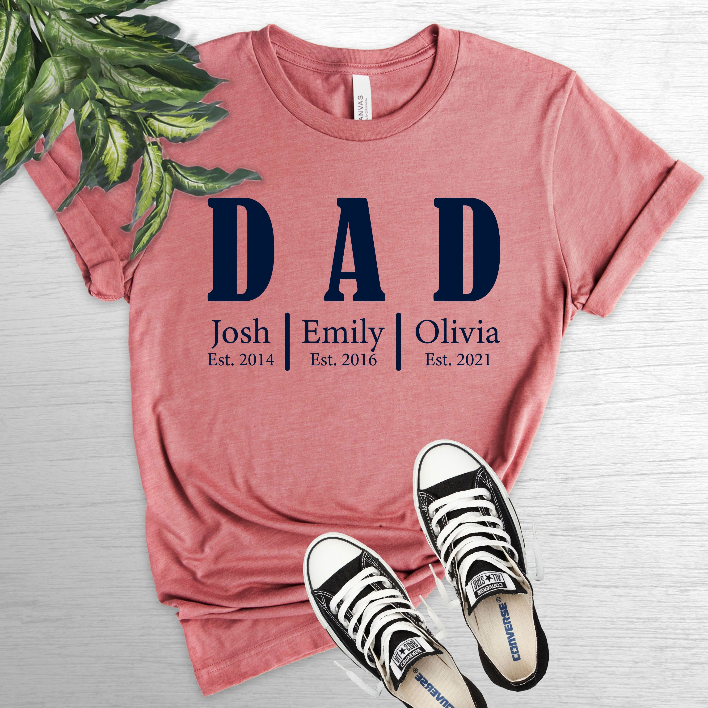 Customize Fathers Day Shirt
 Father s Day Shirt Custom Dad Shirt With Kids Names