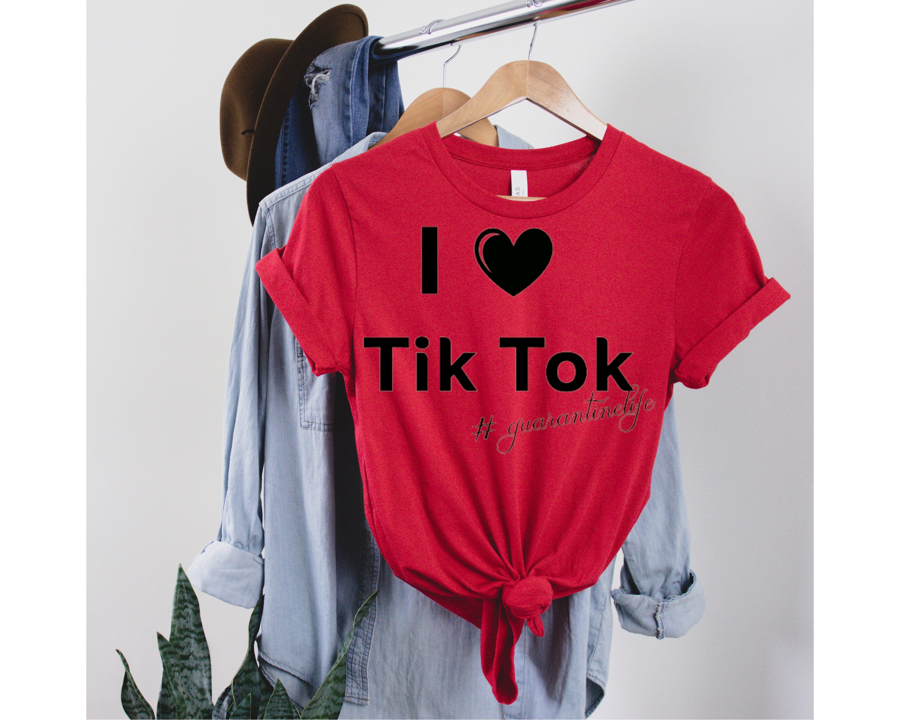 I Love Tik Tok Shirt Tik Tok Famous Etsy
