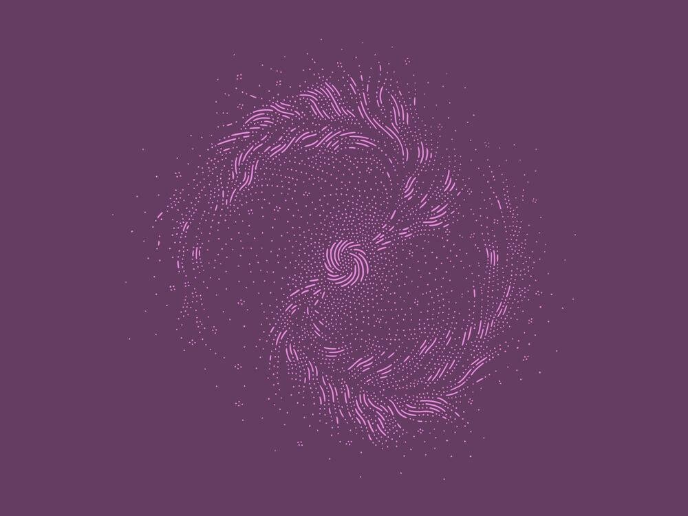 Galaxy Hand-drawn vector illustration | Etsy