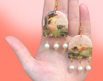 Echo and Narcissus Earrings // Mythology Earrings