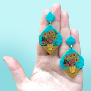 Van Gogh Sunflower Earrings