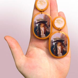 Frederic Leighton Perseus and Andromeda Earrings Gothic Art Mythology Jewelry Fantasy earrings Greek Mythology Gift for fantasy lovers