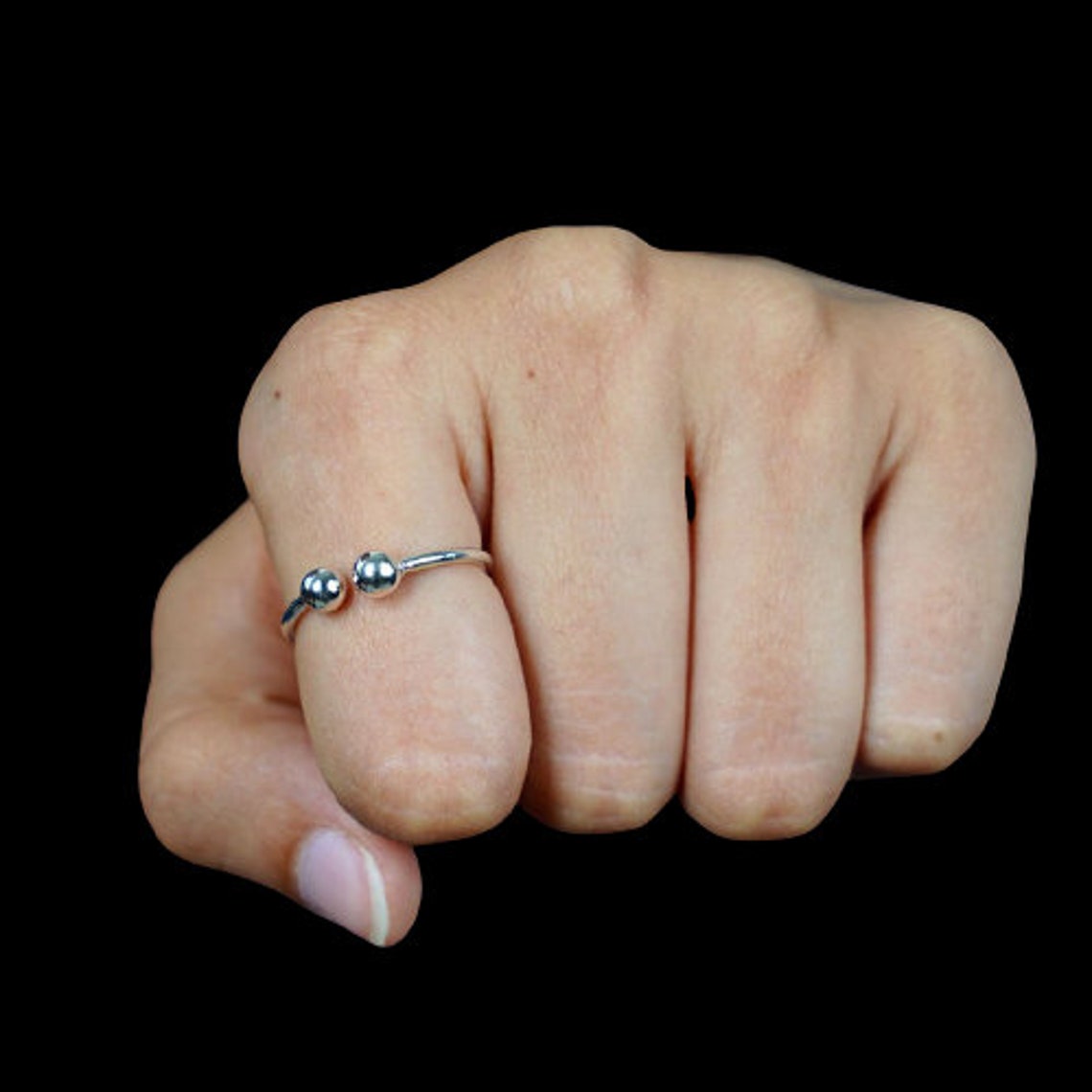 Spinner Anxiety Ring Sterling Silver Orbit Ring anneau Etsy