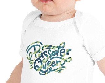 Passover Queen Baby Bodysuit |  Pesach Baby One Piece for Jewish Babies | Passover outfit for little girls