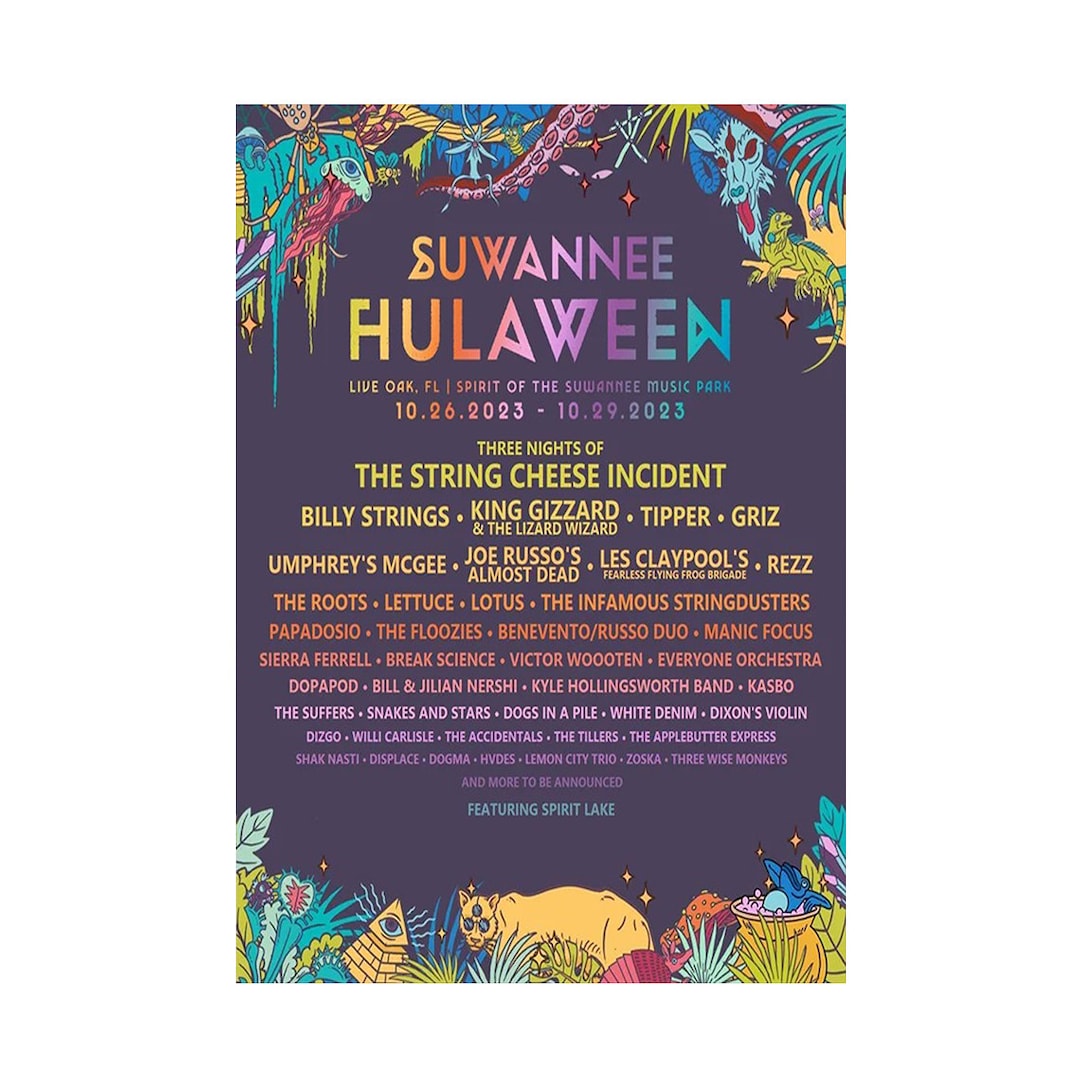 Poster Hulaween 2023 Lineup Home Decor Art Print Size 24x36 Etsy