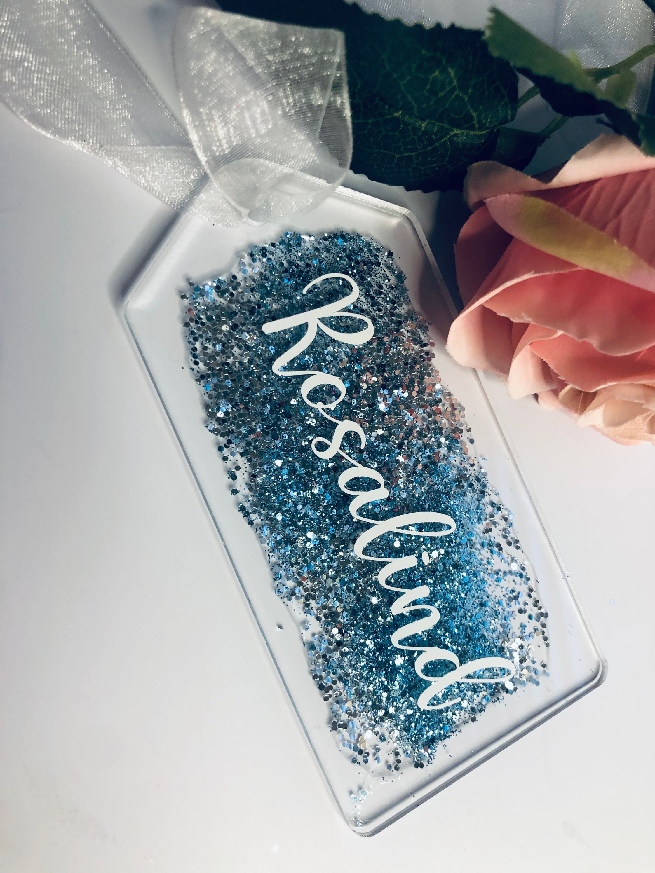 Glitter Gift Tag Acrylic Gift Tag Gift Tag Personalised Etsy UK