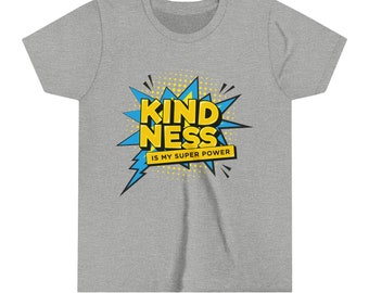 Kindness is My Super Power - Blue Toddler Tee