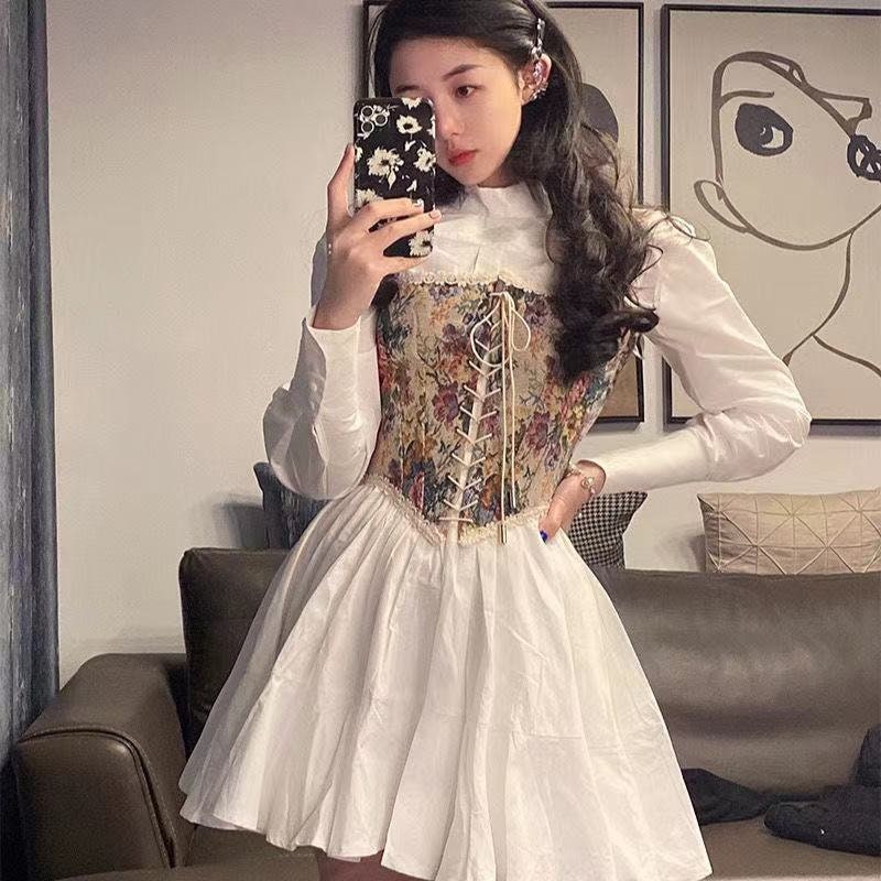 Floral Embroidered Corset Vintage Floral Corset Lace Corset Etsy