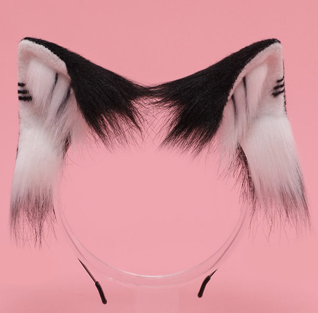 Black Realistic Cat Ears cat Ear Head Bandsexy Cosplay Cat Etsy