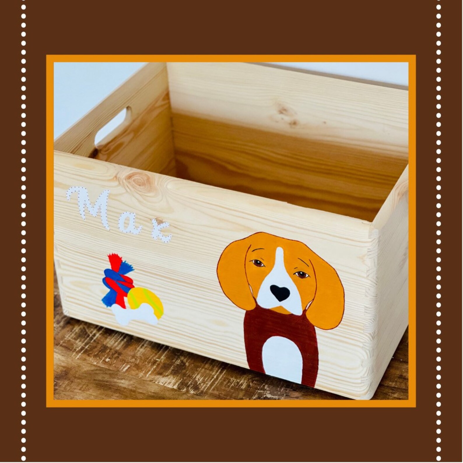 Custom Dog Toy Box Personalized & Wooden Etsy