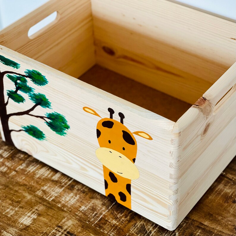 Giselle Giraffe Toy Box Large and Personalised Toy Storage Etsy