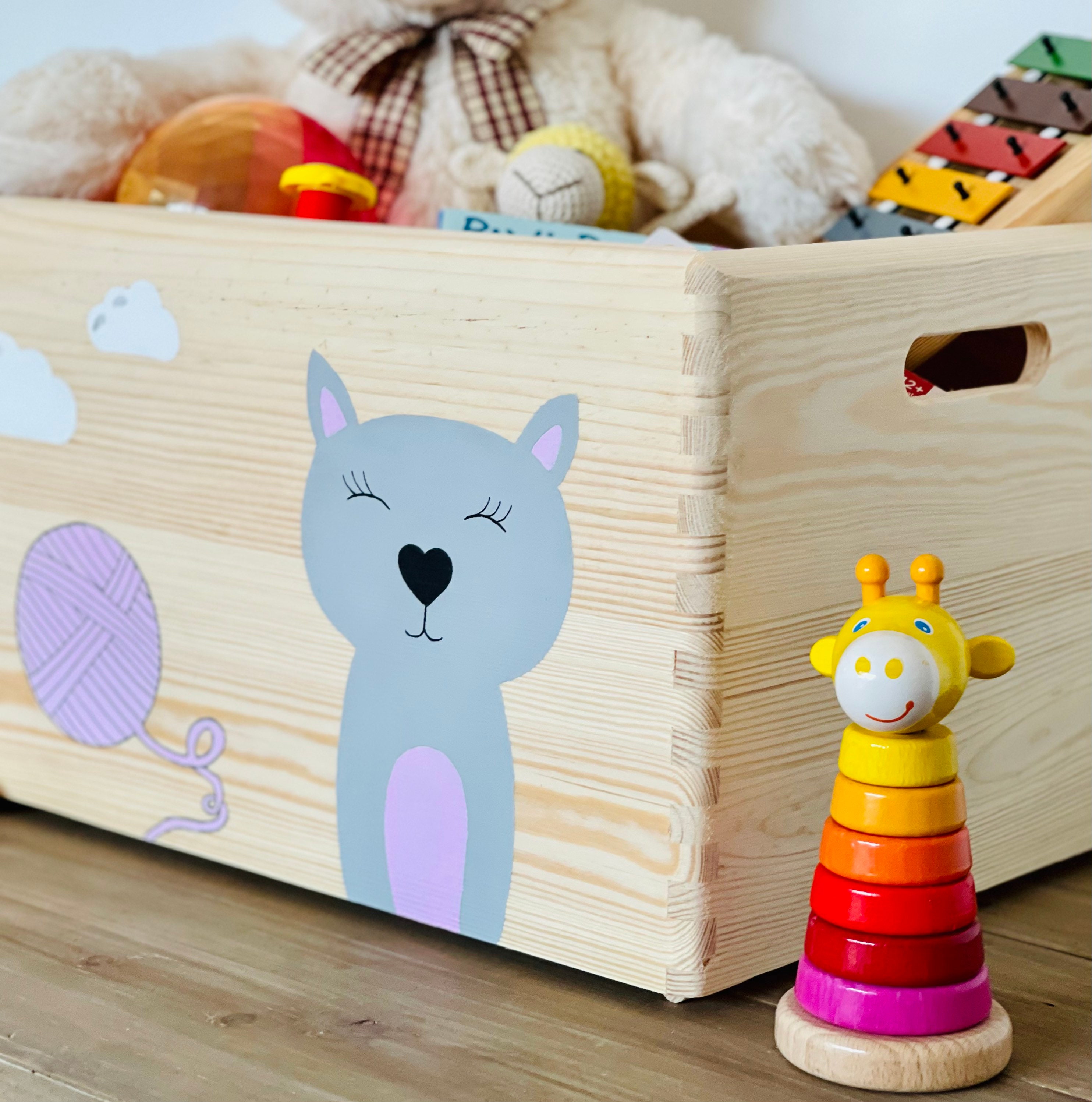 large personalised toy boxes