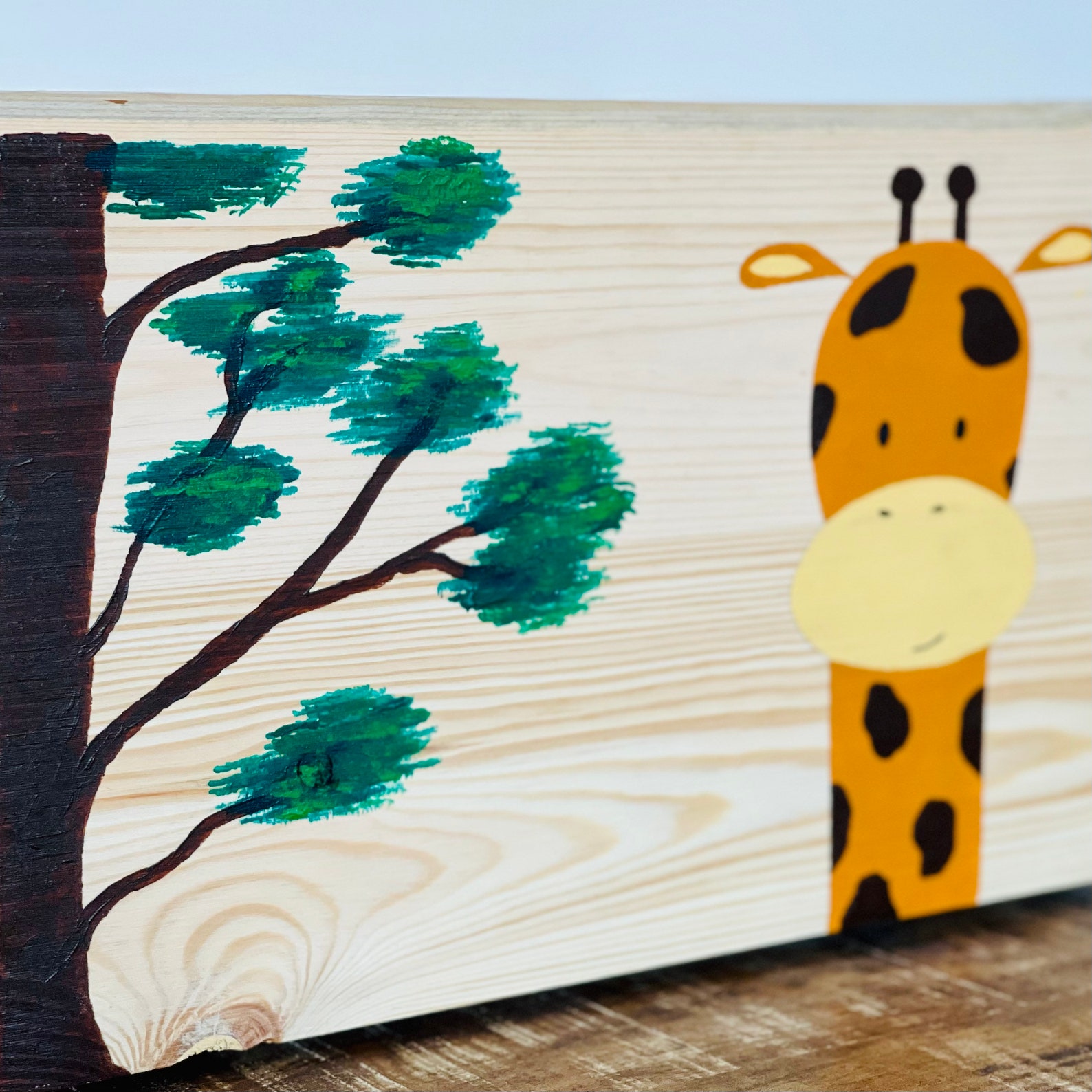 Giselle Giraffe: Toy Box Large and Personalised Toy Storage | Etsy