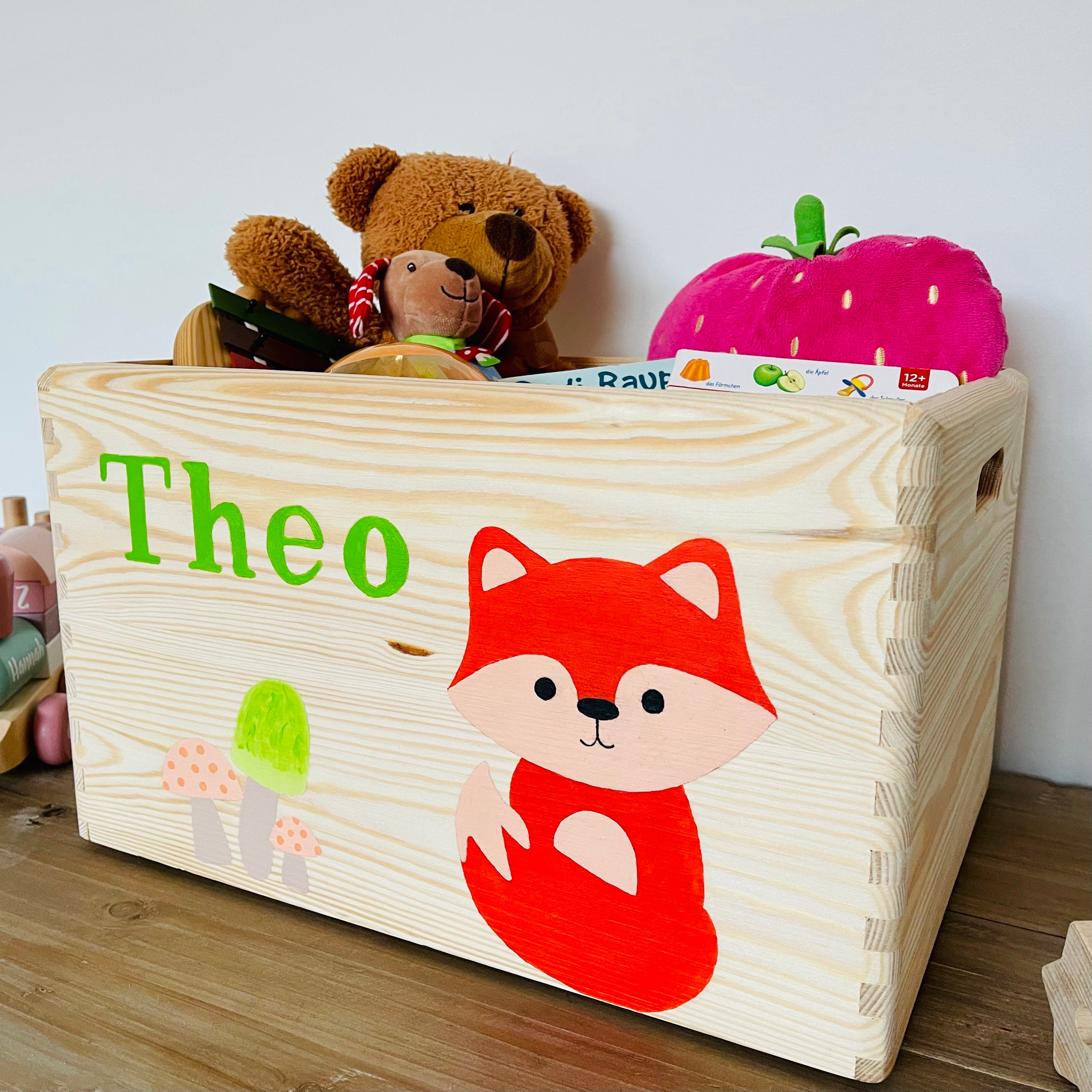 Large Toy Box Personalized & Wooden Toy Storage Toy Chest Etsy
