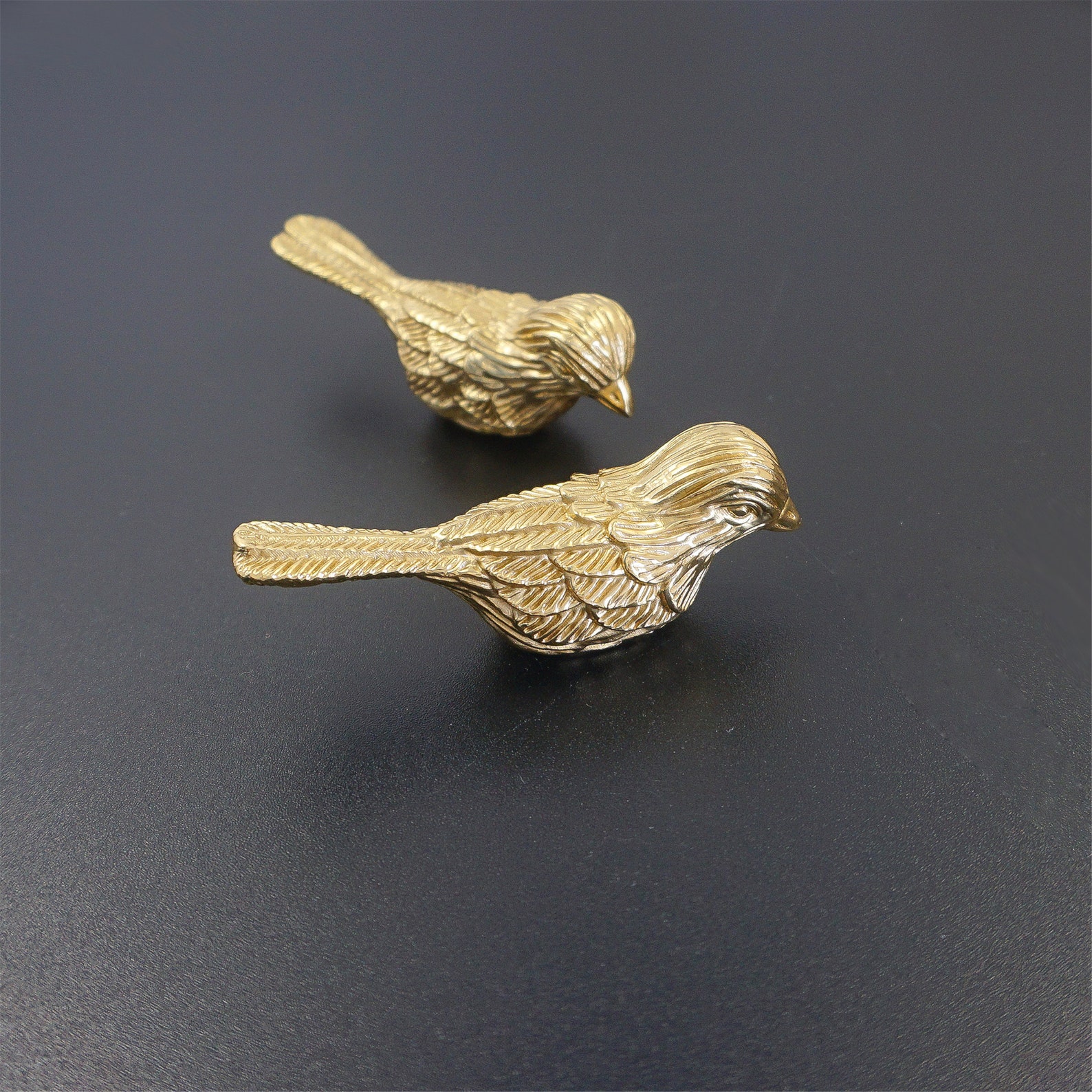 Exquisite Bird Knobs Solid Brass Drawer Knobs Pulls Dresser Etsy