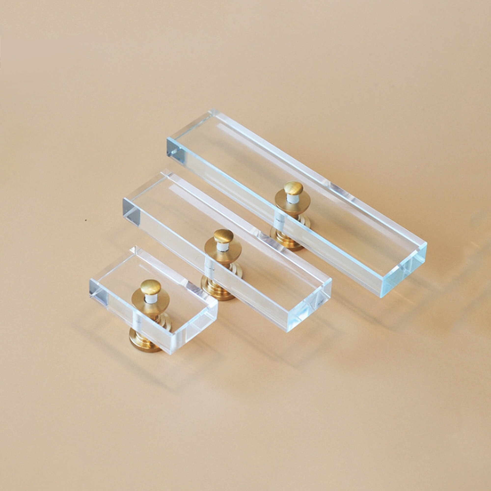 Square Acrylic Kitchen Pulls Knobs Knobs Handle Knob Etsy