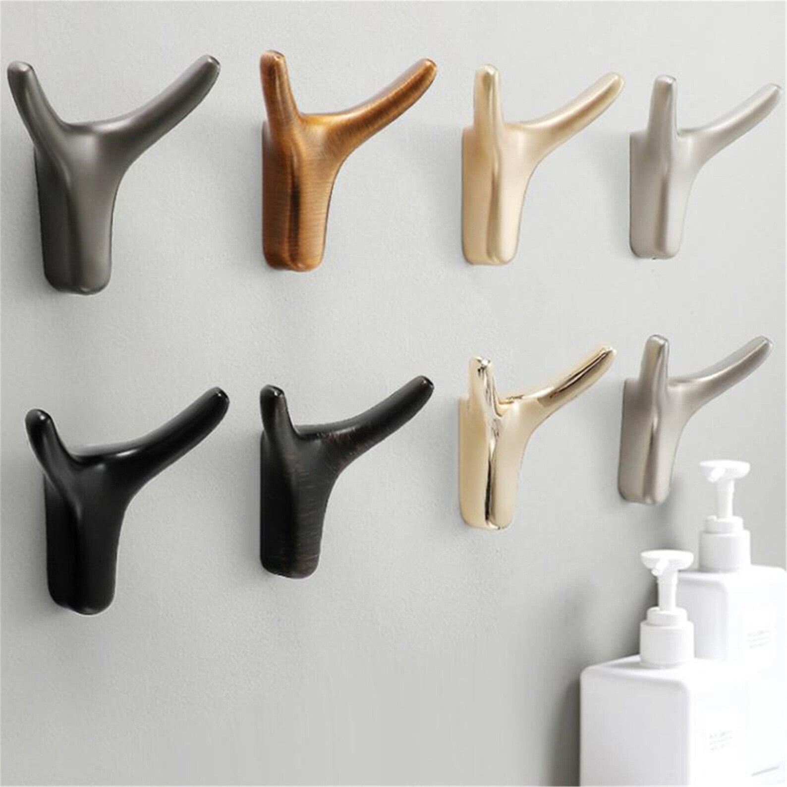 Wall Hooks Scarf Hooks Double Hooks Creativity Wall Hooks Coat Etsy